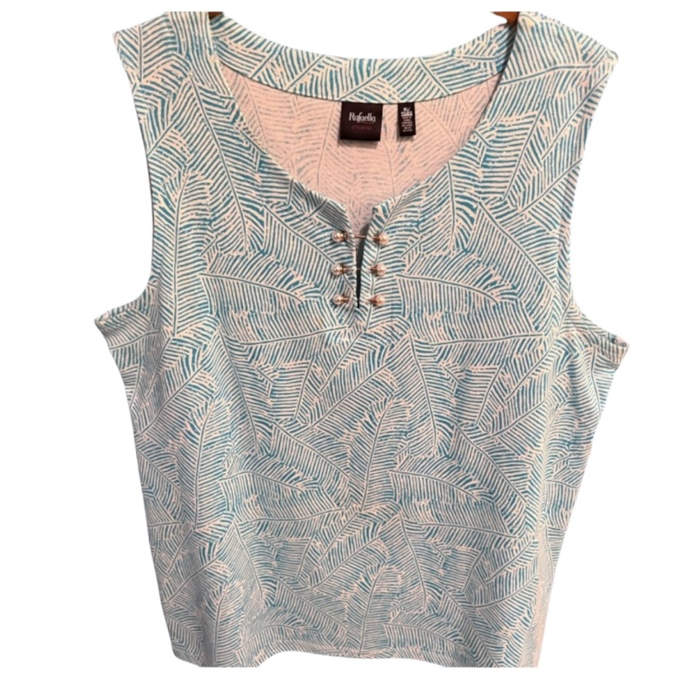 Rafaella Studio Cotton sleeveless TOP Sz XL